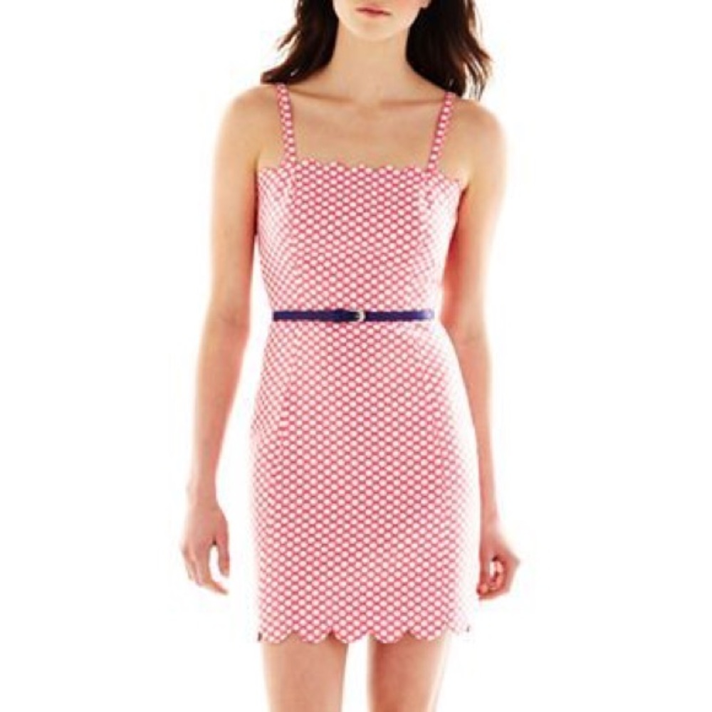 Pink Polka Dot Mini Dress